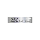Marine Grade Mirror Polished Stainless Steel Letterbox Faceplate 1200 x 300 (Laser Etched) - 240 Slot