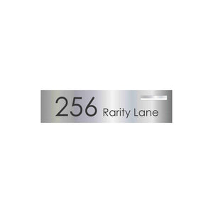 Marine Grade Mirror Polished Stainless Steel Letterbox Faceplate 1200 x 300 (Laser Etched) - 240 Slot