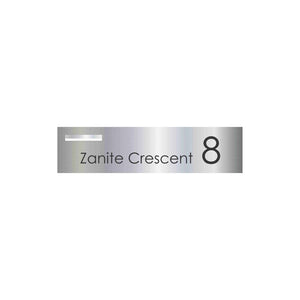 Marine Grade Mirror Polished Stainless Steel Letterbox Faceplate 1200 x 300 (Laser Etched) - 240 Slot LHS