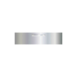 Marine Grade Mirror Polished Stainless Steel Letterbox Faceplate 1200 x 300 (Laser Etched) - 340 Central Slot