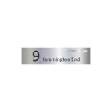 Marine Grade Mirror Polished Stainless Steel Letterbox Faceplate 1200 x 300 (Laser Etched) - 340 Slot