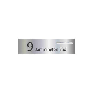 Marine Grade Mirror Polished Stainless Steel Letterbox Faceplate 1200 x 300 (Laser Etched) - 340 Slot