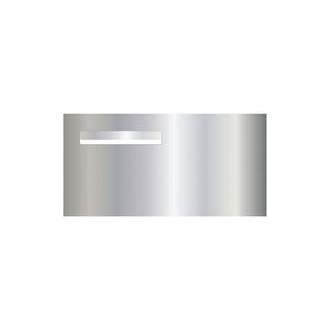 Marine Grade Mirror Polished Stainless Steel Letterbox  600 x 300 (Laser Cut) - 240 Slot LHS