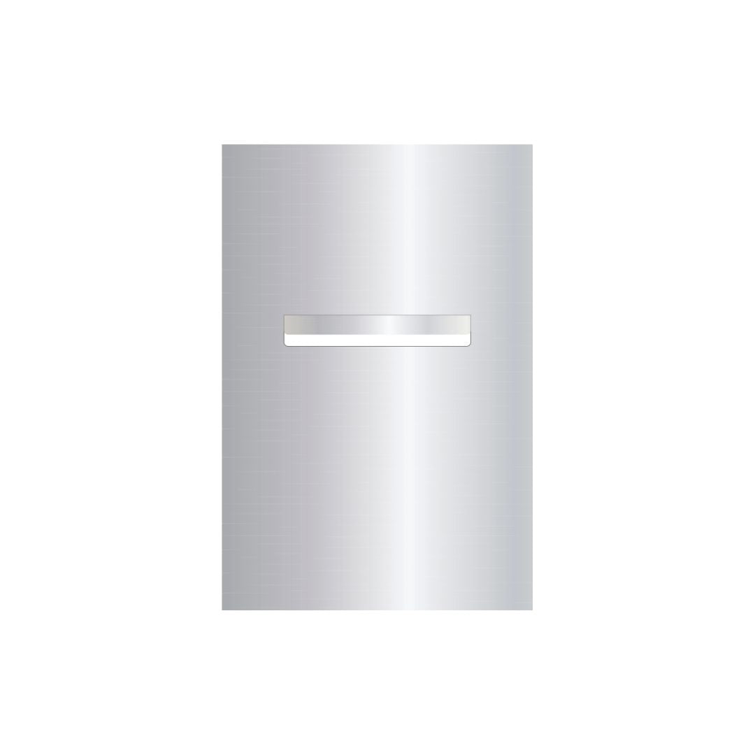 Marine Grade Mirror Polished Stainless Steel Letterbox Faceplate 400 x 600 (Laser Etched) - 240 Slot