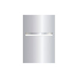 Marine Grade Mirror Polished Stainless Steel Letterbox Faceplate 400 x 600 (Laser Cut) - 340 Slot