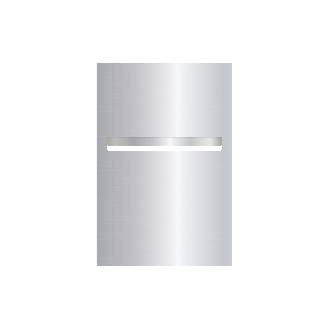 Marine Grade Mirror Polished Stainless Steel Letterbox Faceplate 400 x 600 (Laser Cut) - 340 Slot