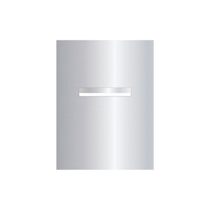 Marine Grade Mirror Polished Stainless Steel Letterbox Faceplate 450 x 600 (Laser Etched) - 240 Slot