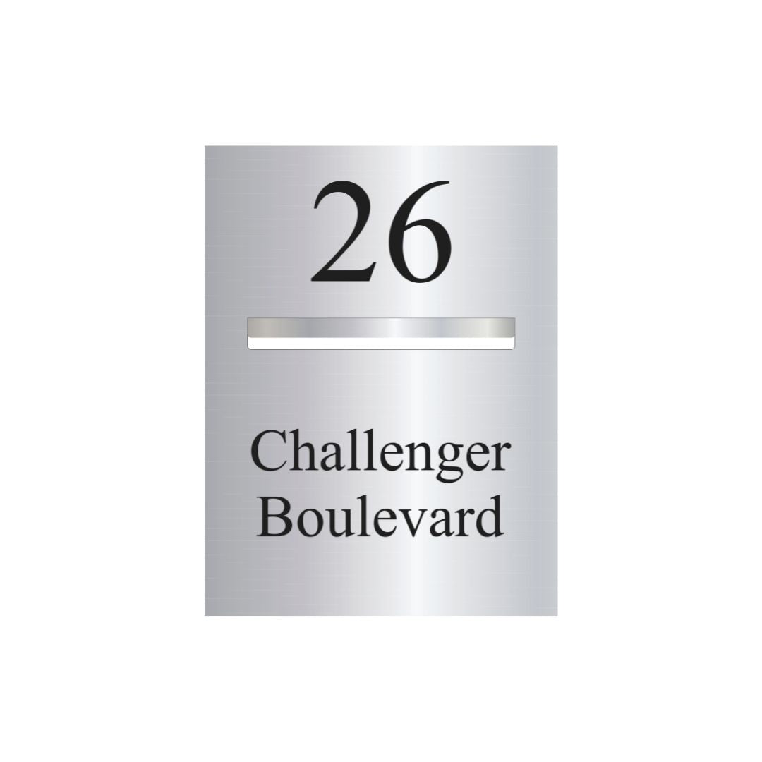 Marine Grade Mirror Polished Stainless Steel Letterbox Faceplate 450 x 600 (Laser Cut) - 340 Slot