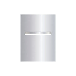 Marine Grade Mirror Polished Stainless Steel Letterbox Faceplate 450 x 600 (Laser Etched) - 340 Slot