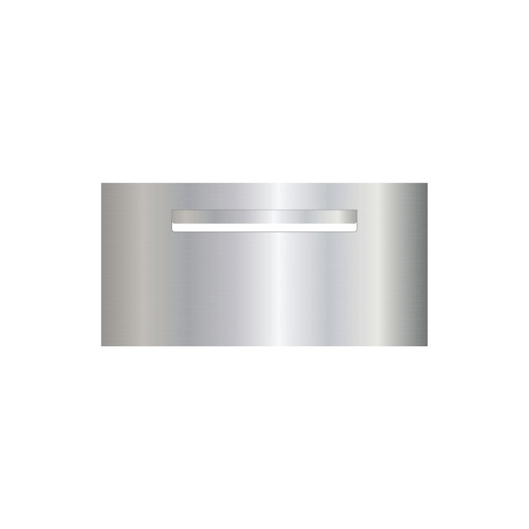 Marine Grade Mirror Polished Stainless Steel Letterbox  600 x 300mm (Laser Cut) - 340 Central Slot