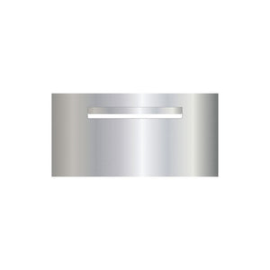 Marine Grade Mirror Polished Stainless Steel Letterbox  600 x 300 (Laser Cut) - 340 Central Slot