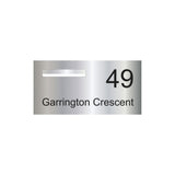 Marine Grade Mirror Polished Stainless Steel Letterbox  600 x 300 (Laser Cut) - 240 Slot LHS
