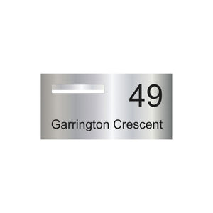 Marine Grade Mirror Polished Stainless Steel Letterbox  600 x 300 (Laser Cut) - 240 Slot LHS