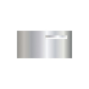 Marine Grade Mirror Polished Stainless Steel Letterbox  600 x 300 (Laser Cut) - 240 Slot