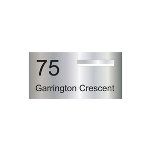 Marine Grade Mirror Polished Stainless Steel Letterbox  600 x 300 (Laser Cut) - 240 Slot