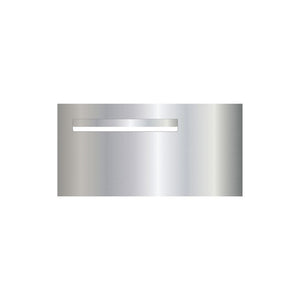 Marine Grade Mirror Polished Stainless Steel Letterbox  600 x 300 (Laser Cut) - 340 Slot LHS