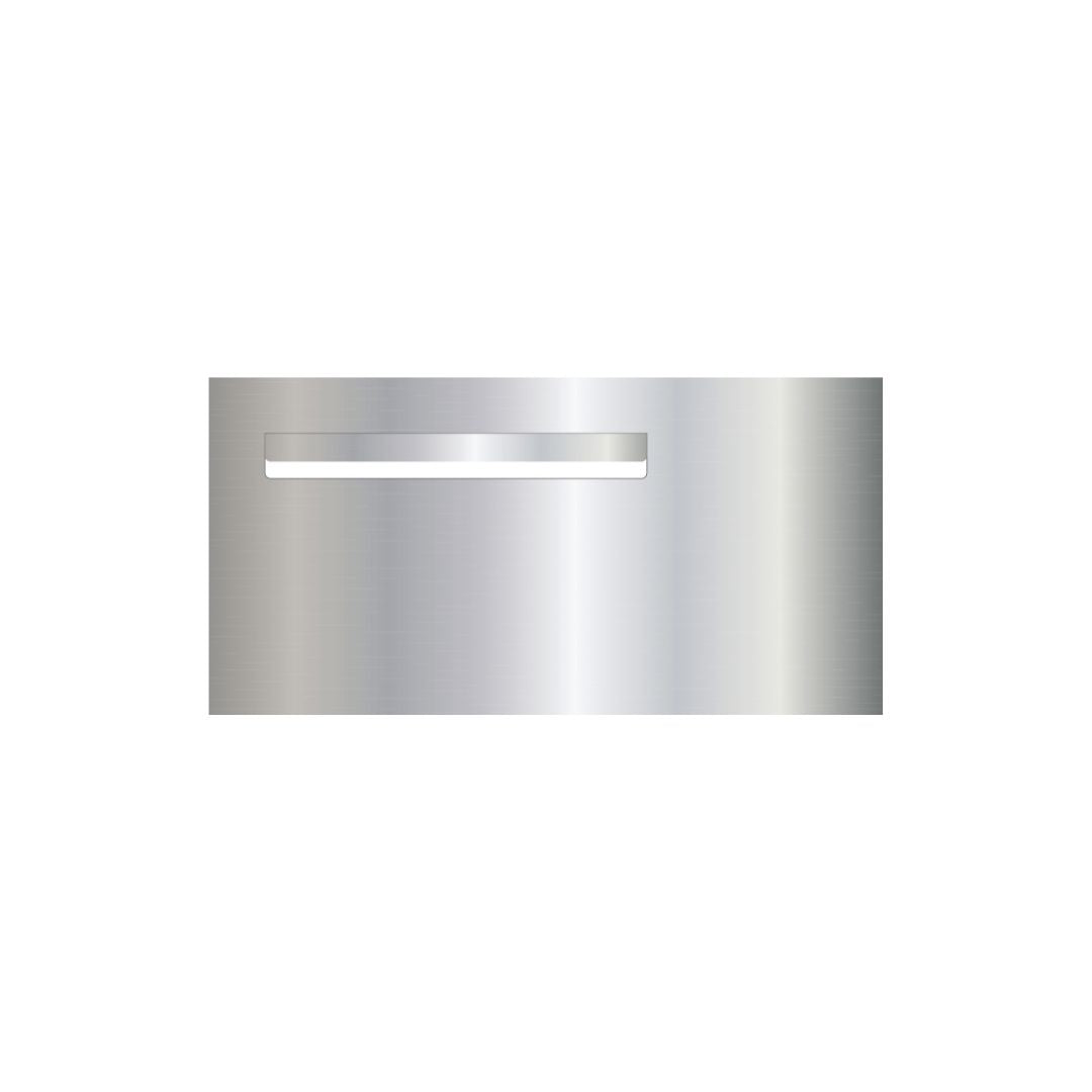 Marine Grade Mirror Polished Stainless Steel Letterbox  600 x 300 (Laser Etched) - 340 Slot LHS