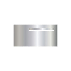 Marine Grade Mirror Polished Stainless Steel Letterbox  600 x 300 (Laser Cut) - 340 Slot