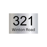 316 Marine Grade Mirror Polished Stainless Steel Address Plate 200 x 140mm - Laser Etched