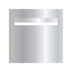 Marine Grade Mirror Polished Stainless Steel Letterbox Faceplate  300 x 300 with 240 Slot (Laser Cut)