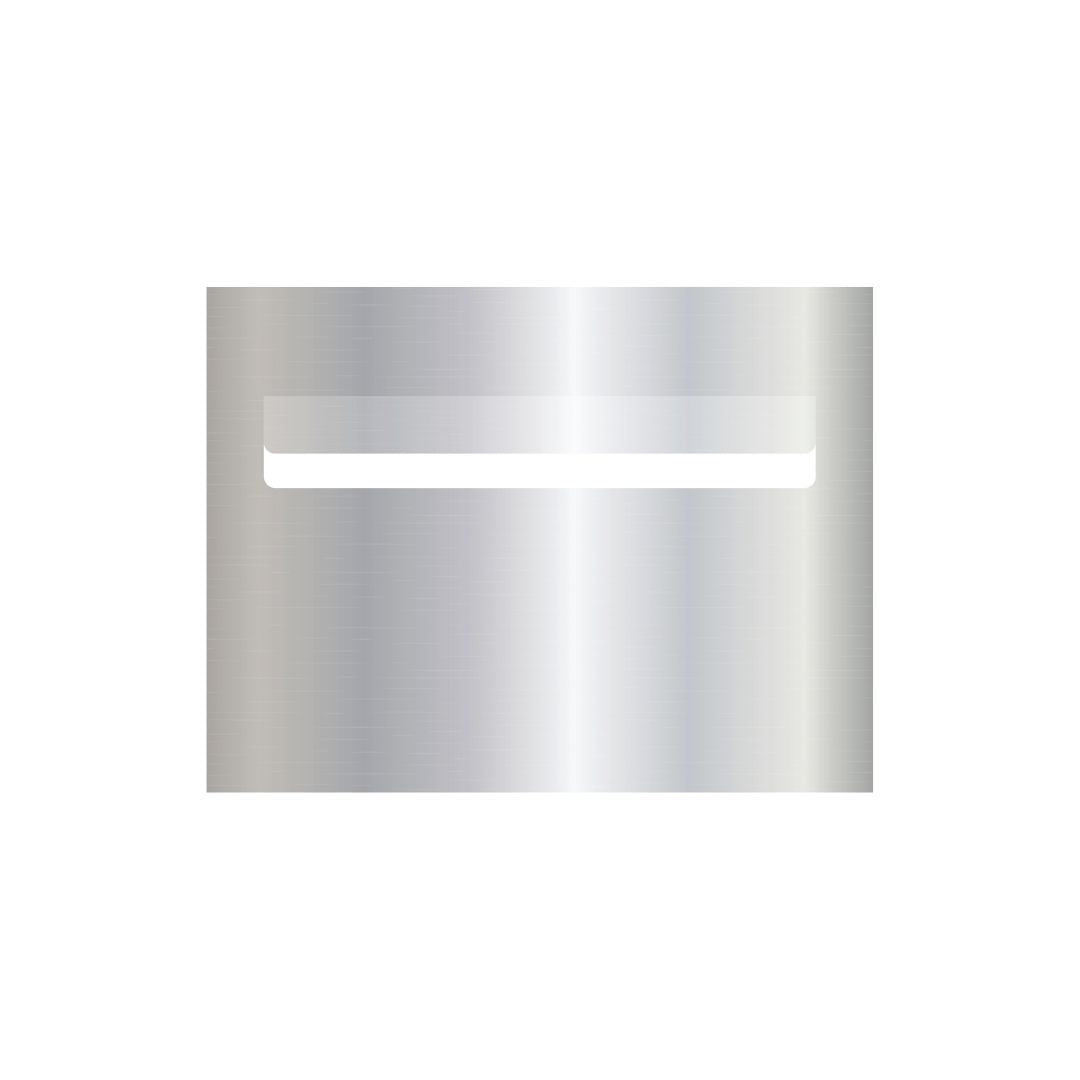 Marine Grade Mirror Polished Stainless Steel Letterbox Faceplate 290 x 220 with 240 Slot (Laser Etched)