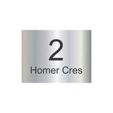 316 Marine Grade Mirror Polished Address Plate 290 x 220 - Laser Cut