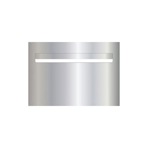 Marine Grade Mirror Polished Stainless Steel Letterbox Faceplate 400 x 280 (Laser Cut) - 340 Slot