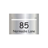 Marine Grade Mirror Polished Stainless Steel Letterbox Faceplate 400 x 280 (Laser Cut) - 340 Slot
