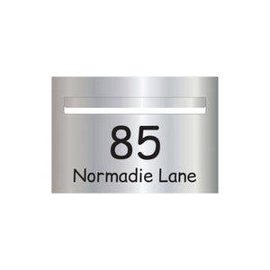 Marine Grade Mirror Polished Stainless Steel Letterbox Faceplate 400 x 280 (Laser Cut) - 340 Slot