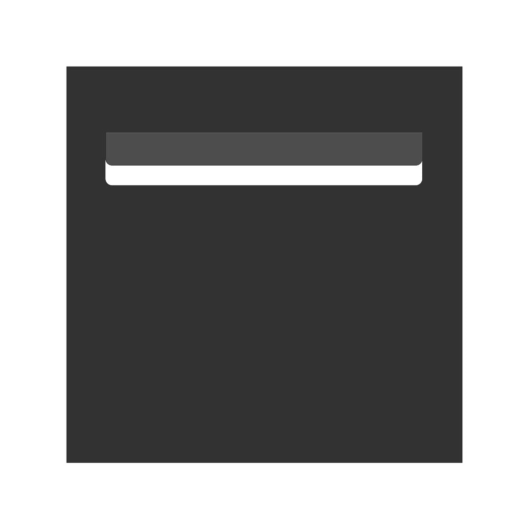 Monument Powder-Coated Aluminium Letterbox Faceplate - 300 x 300mm with 240 Slot