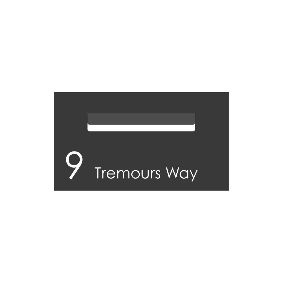 Monument Powder-Coated Aluminium Letterbox Faceplate 390 x 220 - 240 Slot