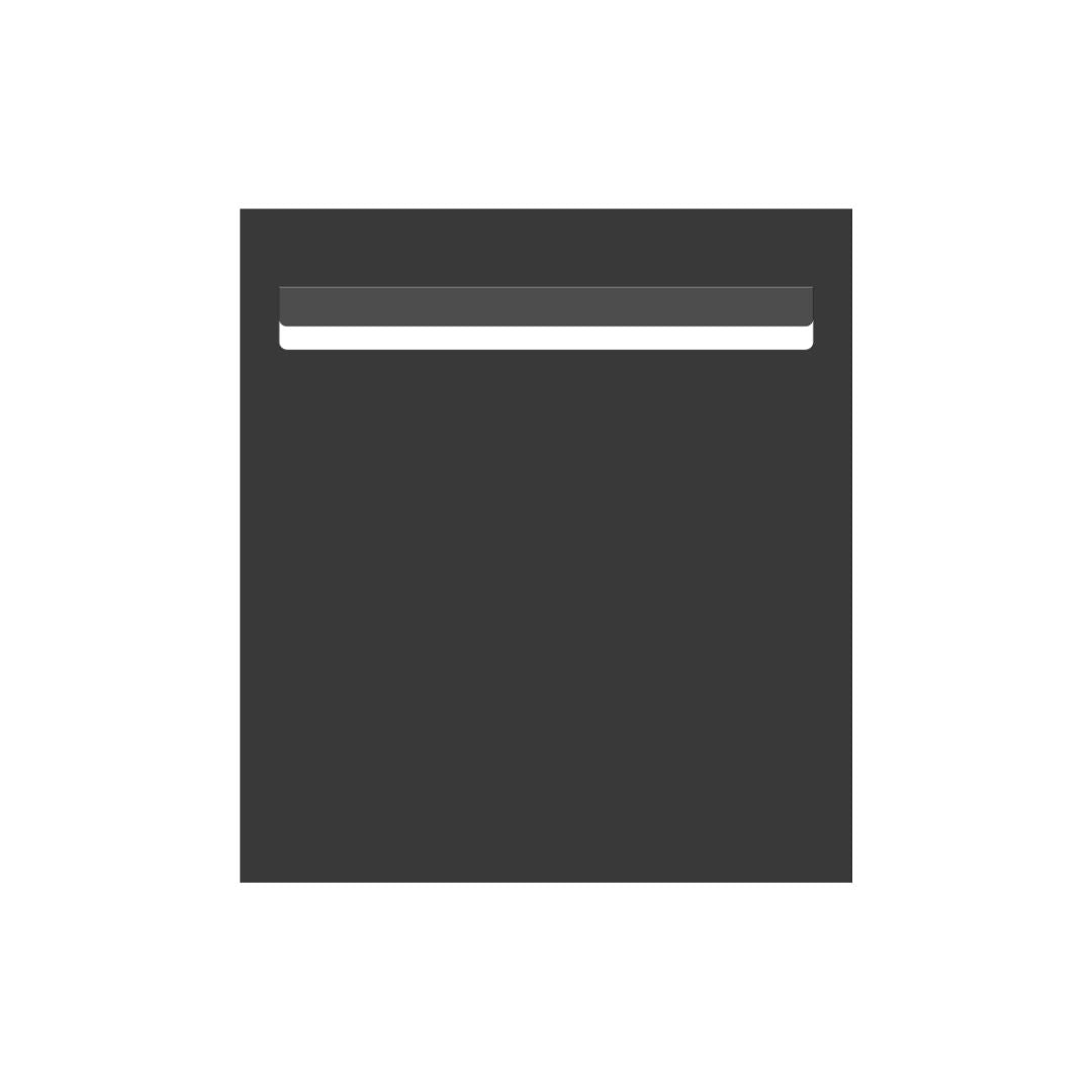 Monument Powder-Coated Aluminium Letterbox Faceplate 390 x 430 - 340 Slot
