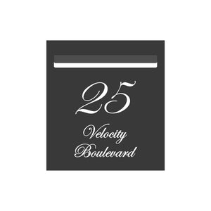 Monument Powder-Coated Aluminium Letterbox Faceplate 390 x 430 - 340 Slot