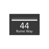 Monument Powder-Coated Aluminium Letterbox Faceplate 400 x 280 - 340 Slot