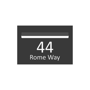 Monument Powder-Coated Aluminium Letterbox Faceplate 400 x 250 - 340 Slot