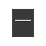 Monument Powder-Coated Aluminium Letterbox Faceplate 450 x 600 - 340 Slot