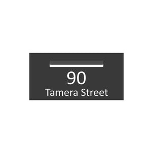 Monument Powder-Coated Aluminium Letterbox Faceplate (600 x 300) - 340 Central Slot