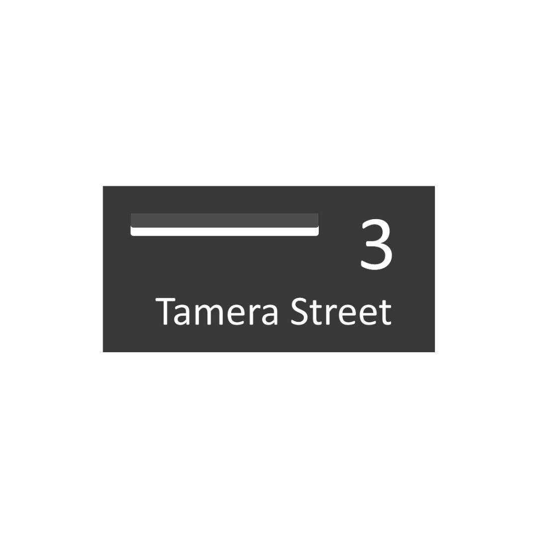 Monument Powder-Coated Aluminium Letterbox Faceplate (600 x 300) - 340 Slot LHS