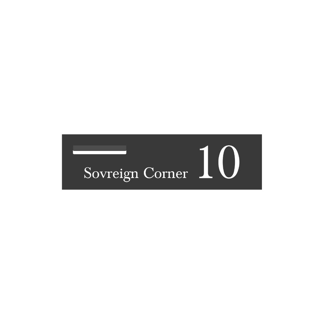 Monument Powder-Coated Aluminium Letterbox Faceplate 900 x 250 - 240 Slot LHS