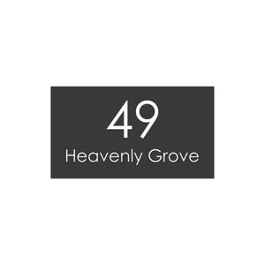 Monument Colorbond Steel Address Sign with Vinyl Text 390 x 220