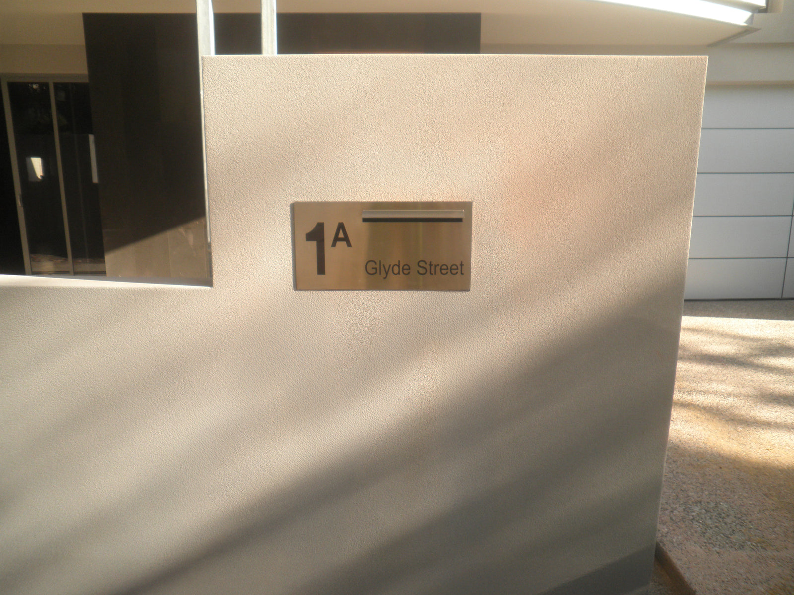 Marine Grade Brushed Stainless Steel Letterbox Faceplate 600 x 300 (Laser Etched) - 340 Slot