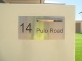 Marine Grade Brushed Stainless Steel Letterbox Faceplate 600 x 300 (Laser Cut) - 340 Slot