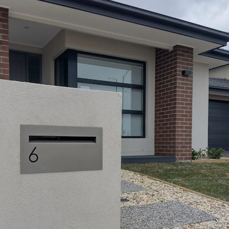 Milkcan Palazzo A4 Brick Letterbox - Stainless Steel Rear Opening