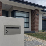 Milkcan Palazzo A4 Brick Letterbox - Stainless Steel Rear Opening