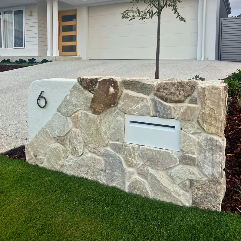 Milkcan Palazzo White Brick A4 Letterbox