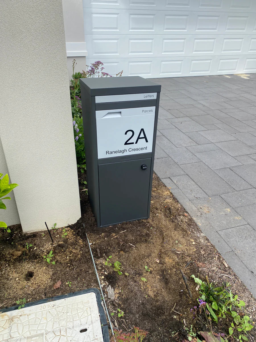 Large Custom Address Decal Sticker Aligned Right