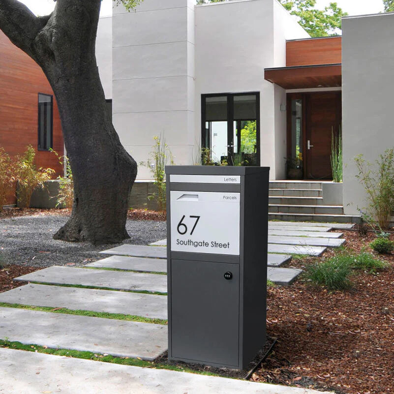 Large Custom Address Decal Sticker Aligned Right