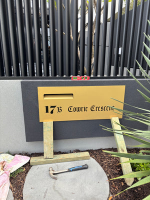 Installation Letterbox Faceplate