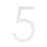 Custom 150mm Vinyl House Number