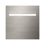 Marine Grade Brushed Stainless Steel Letterbox Faceplate 300 x 300 with 240 Slot (Laser Cut)